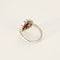 Bague en or blanc, or jaune, rubis et diamants 58 Facettes DV26327-5-53-2