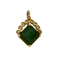 Pendentif en or jaune, émeraude : 2 carats et diamants : 0,10 carat 58 Facettes DV34342-2