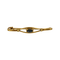 Broche en or jaune godronnée et saphir : 0,40 carat 58 Facettes DV34335-2