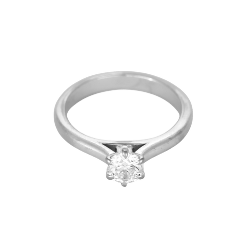 47.5 Bucherer - Bague Solitaire en or gris et diamant : 0,40 carat 58 Facettes DV34377-2