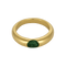 51.5 Bague jonc en or jaune et émeraude : 0,40 carat 58 Facettes DV32960-1