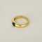 51.5 Bague jonc en or jaune et émeraude : 0,40 carat 58 Facettes DV32960-1