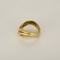 53 Bague en or jaune godronnée 58 Facettes DV32960-3