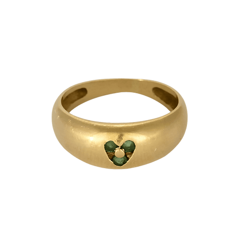 47 Bague en Or jaune 18k Emeraude 58 Facettes DV34049-4