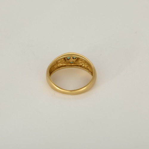 47 Bague en Or jaune 18k Emeraude 58 Facettes DV34049-4