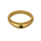 51 Bague jonc bombée en or jaune et petite émeraude 58 Facettes DV34049-5