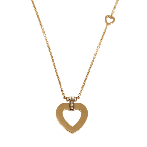 FRED - Pretty Woman - Élégant collier en or rose et diamants : 0,05 carat environ