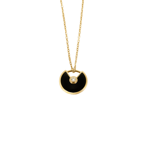 Cartier Collier Amulette de Cartier en Or rose 18k Diamant