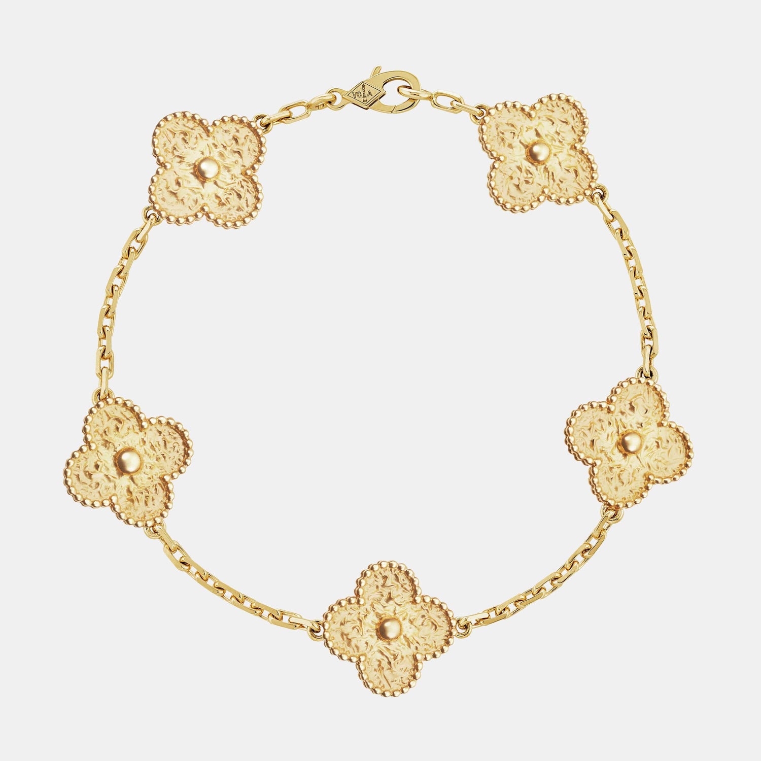 Bracelet Vintage Alhambra Or jaune 5 motifs