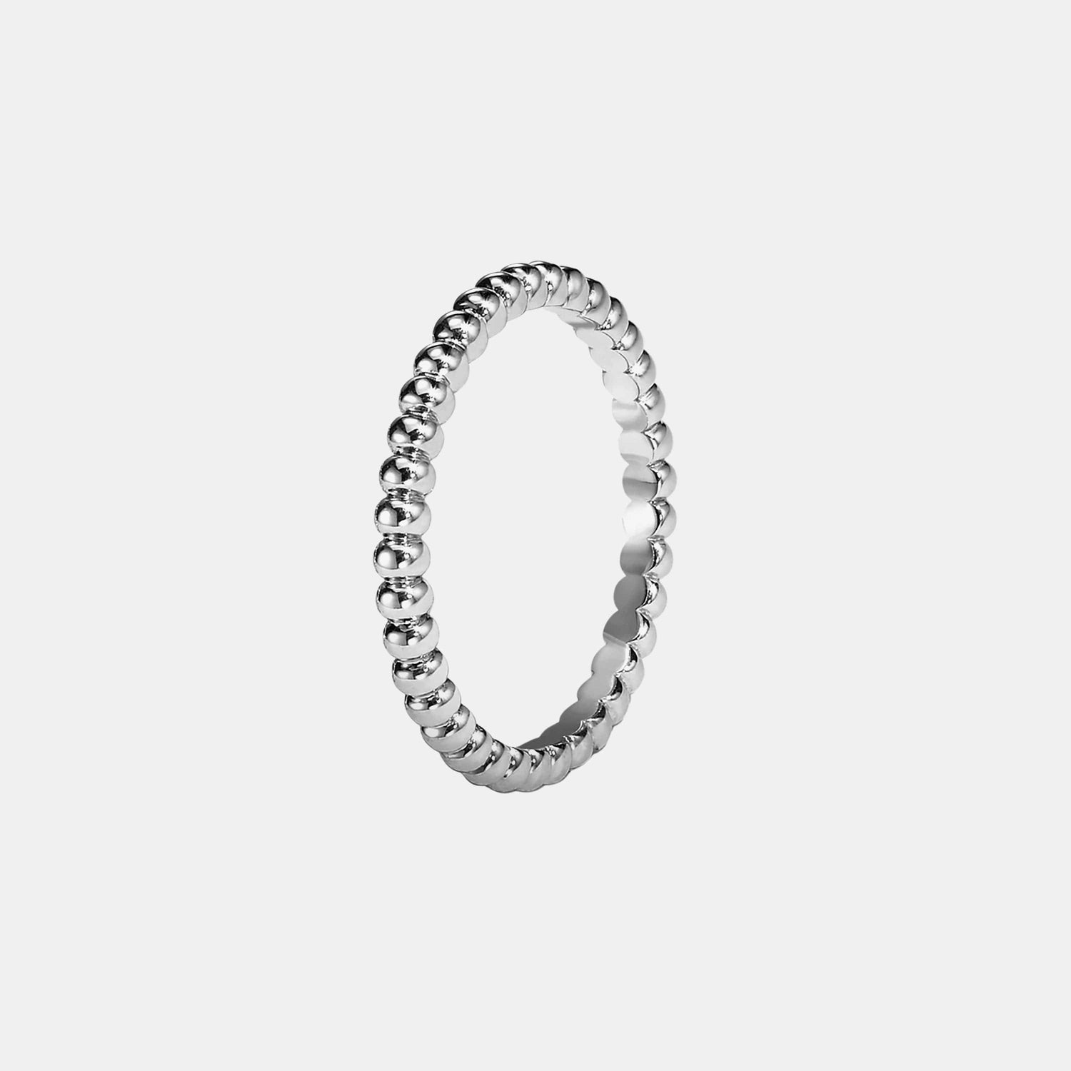 Bague Perlée Or blanc  