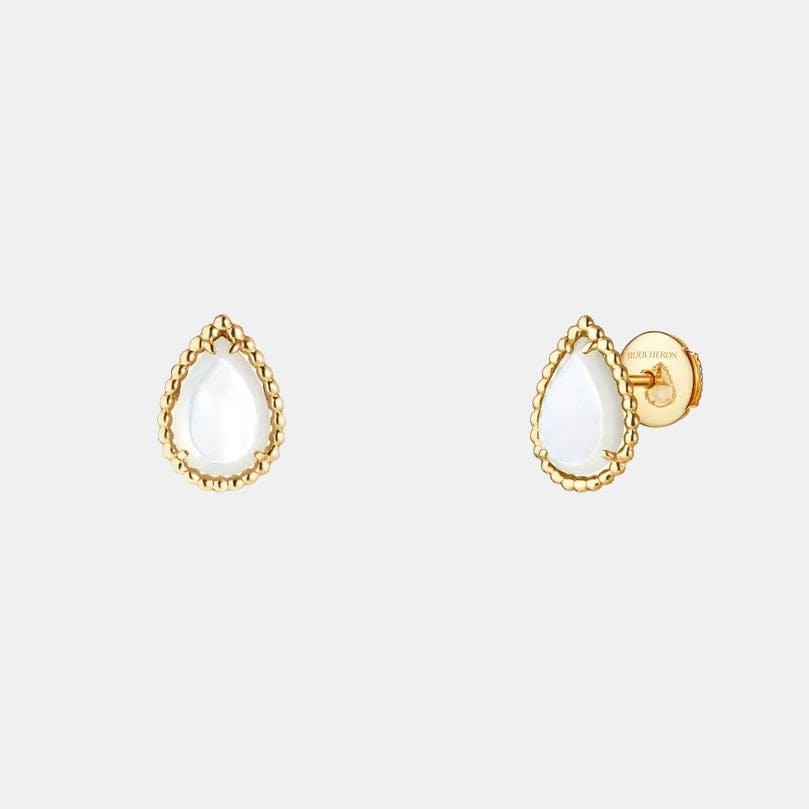 Boucles d'oreilles Serpent Bohème Or jaune Perle S Motif 2.63ct