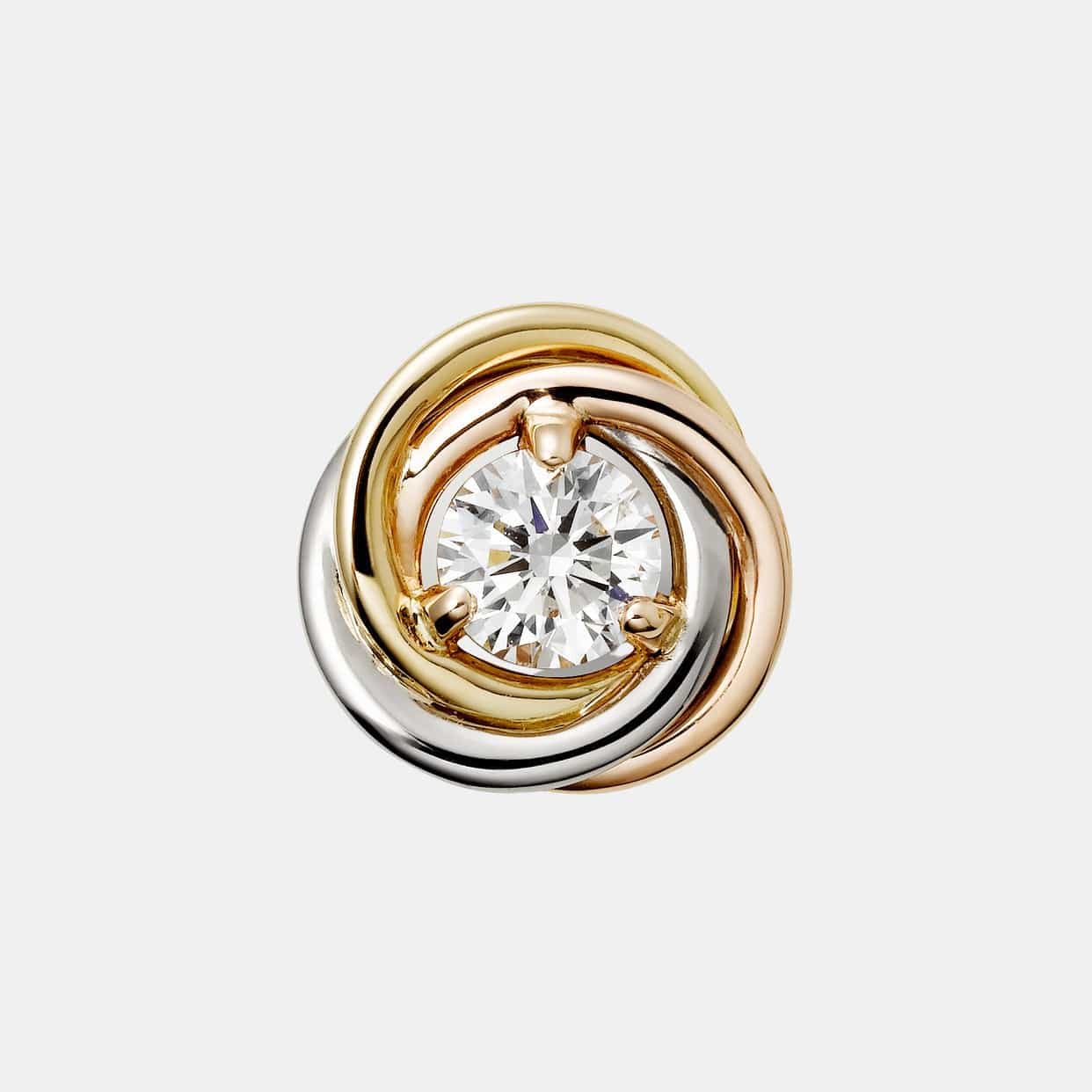 Boucles d'oreilles Trinity Or Diamant