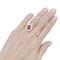 Bague 57 Bague jonc en or jaune et blanc 18 carats, rubis et diamants 58 Facettes 33176