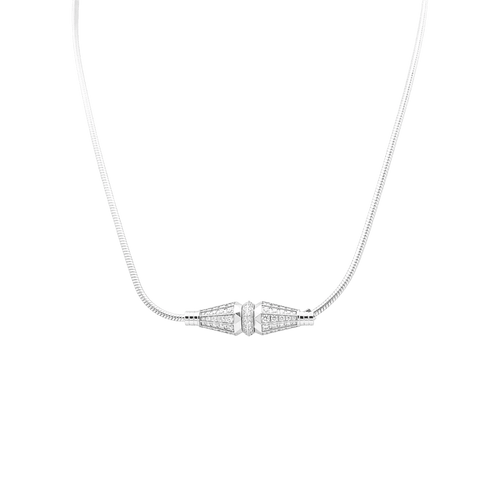 Bracelet Boucheron Jack de Boucheron - Bracelet multi-porté en or blanc et diamants 58 Facettes 34463