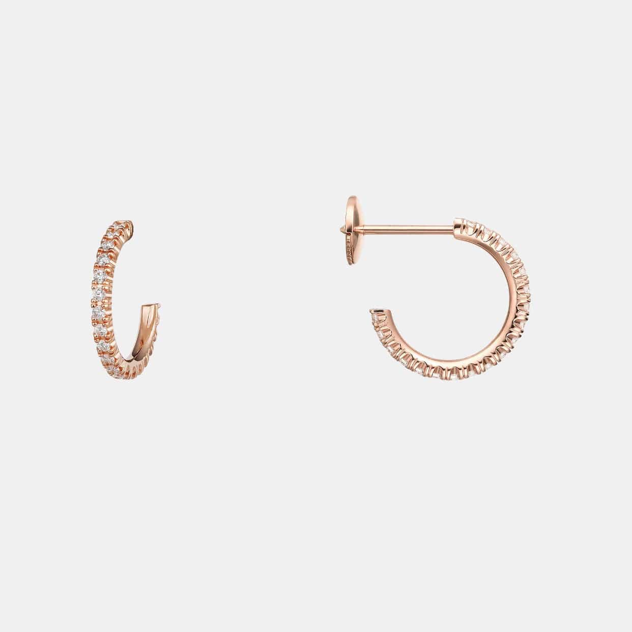 Boucles d'oreilles Étincelle de Cartier Or rose Diamant