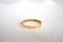 Bague 53 Alliance demi-américaine en or jaune 18 carats et rubis diamants 58 Facettes 3431