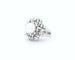 Bague Bague en or blanc 18 kt avec perle australienne et diamants 58 Facettes 5669