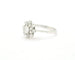Bague Bague en or blanc 18 ct avec diamant central 0,56 ct et pavé 58 Facettes 13024