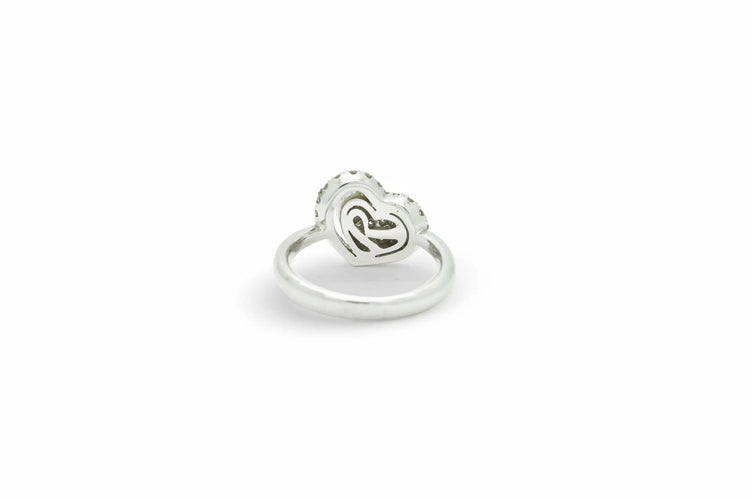 Bague Bague en forme de cœur du roi Charles avec diamants 58 Facettes 7791