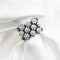 Bague Bague maille souple en or blanc 18 ct avec diamants 0,70 ct 58 Facettes 17329