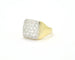 Bague Bague en or jaune 18 ct pavée de diamants 0,96 ct 58 Facettes 12984