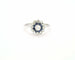 Bague Bague en or blanc sertie de saphirs et de diamants 58 Facettes 12031