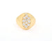 Bague Bague de petit doigt en or jaune 18 kt avec diamants 0,50 ct 58 Facettes 12472