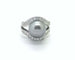 Bague Bague en or blanc 18 ct avec perle de Tahiti et diamants 58 Facettes 6173