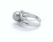 Bague Bague en or blanc 18 ct avec perle de Tahiti et diamants 58 Facettes 6173