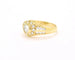 Anello in oro giallo con diamante centrale ct 0,55 e diamanti a contorno 58 Facettes 12477