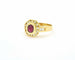 Bague Bague en or jaune 18 ct avec rubis birman 0,50 ct et diamants 58 Facettes 10292