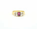 Bague Bague en or jaune 18 carats avec rubis 0,60 ct et diamants 0,50 ct 58 Facettes 9670