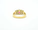 Bague Bague en or jaune 18 carats avec rubis 0,60 ct et diamants 0,50 ct 58 Facettes 9670