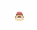 Bague Bague en or jaune 18 ct avec corail méditerranéen 3 ct 58 Facettes 6747