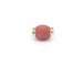 Bague Bague en or jaune 18 ct avec corail méditerranéen 3 ct 58 Facettes 6747