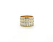 Bague Bague en or jaune sertie de diamants 58 Facettes 5394