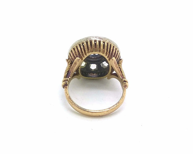 Bague Bague en or jaune avec diamants 58 Facettes 6569