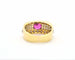 Bague 53 Bague en or jaune 18 K avec rubis 0,80 ct et diamants 58 Facettes 8957