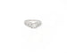 Bague Bague en or blanc 18 ct et platine avec diamant taille princesse 58 Facettes 14085