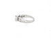 Bague Bague en or blanc 18 ct et platine avec diamant taille princesse 58 Facettes 14085