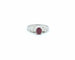 Bague Bague en or blanc 18 carats avec rubis birman 0,70 ct et diamants 58 Facettes 6163