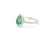 Bague 53 Bague en or blanc 18 kt avec émeraude 1,04 ct et diamants 58 Facettes 13423