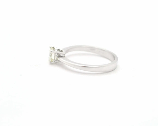 Bague Bague solitaire - Diamant 0,53 ct en or blanc 18 kt 58 Facettes 8701