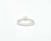 Bague 52 Bague solitaire en or blanc 18 carats avec diamant 0,25 ct 58 Facettes 9676
