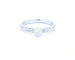 Bague 52 Glamira Alegra - Bague en or blanc 18 carats et diamants 58 Facettes 8072