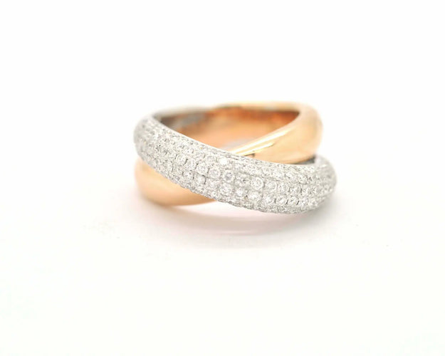 Bague Bague Wagner en or blanc et rose 58 Facettes 8730