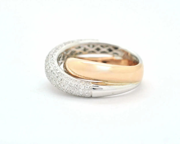 Bague Bague Wagner en or blanc et rose 58 Facettes 8730