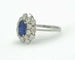 Bague Bague en or blanc 18 kt avec saphir 1,83 ct et diamants 1,50 ct 58 Facettes 7420