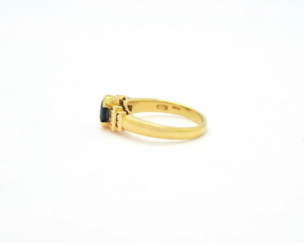 Bague Bague Damiani en or jaune avec saphir 58 Facettes 10314