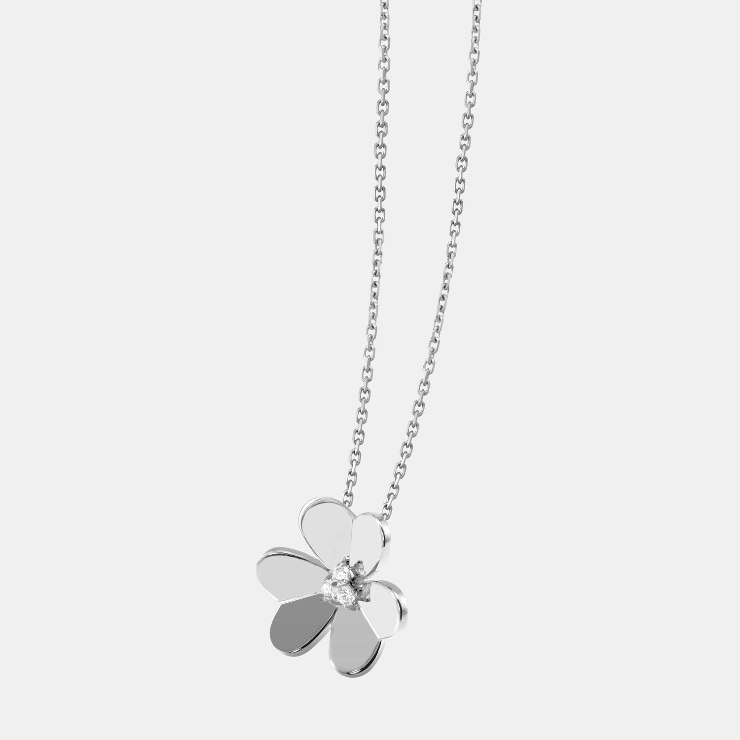 Pendentif Frivole Or blanc Diamant 0.16ct